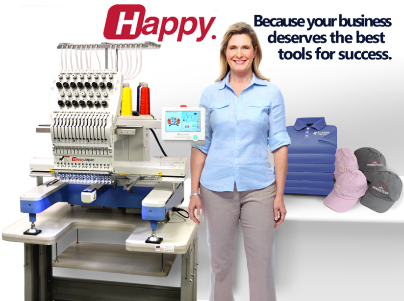 HAPPY embroidery machines for business