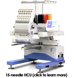 hcu commercial embroidery machine