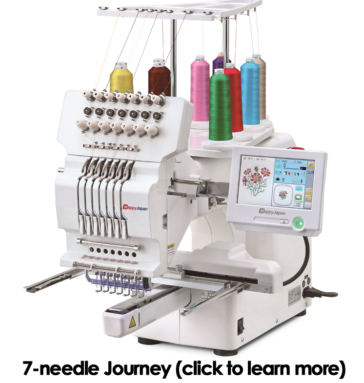 Happy 7-needle Journey embroidery machine